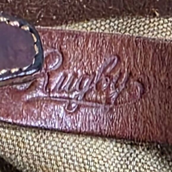 Rugby Ralph Lauren Canvas Leather Weekender Duffle Bag - Picture 3 of 12